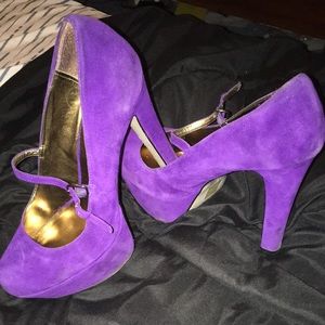 Aldo high purple heels